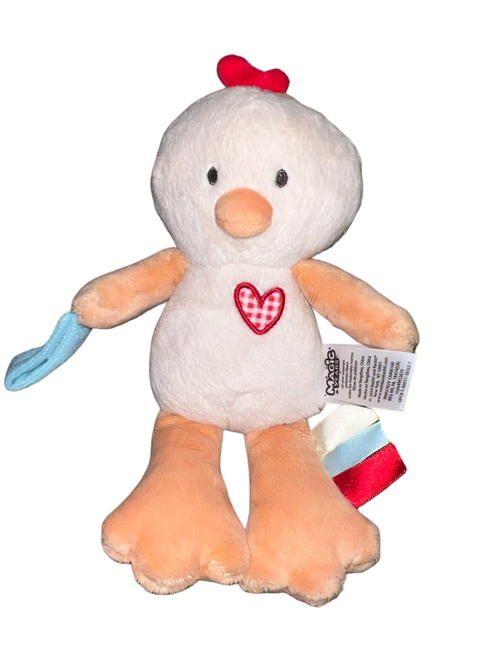 HTF Magic Years Baby Chick Pacifier Holder Stuffed Plush Baby Lovey toy